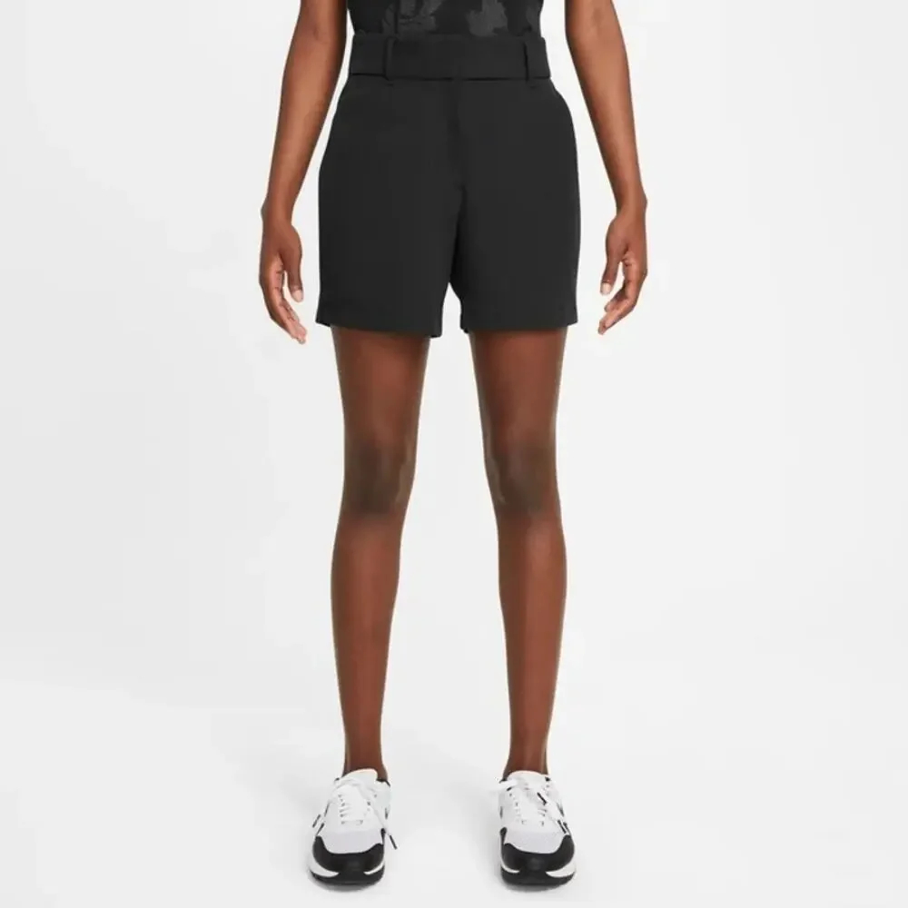 Nike Dri-FIT Victory Shorts Size L Black Stretch Mid-Rise Classic Zip Fly Golf